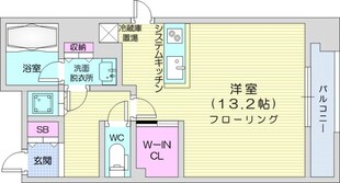 大通駅 徒歩2分 4階の物件間取画像